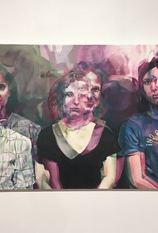 "No Pasaran!" Michael Hubbard's 2012 painting featuring the members of Pussy Riot.