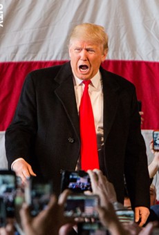 Republican presidential candidate Donald Trump during a Rochester-area rally earlier this year.