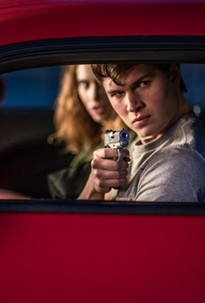 Ansel Elgort and Lily James in "Baby Driver."