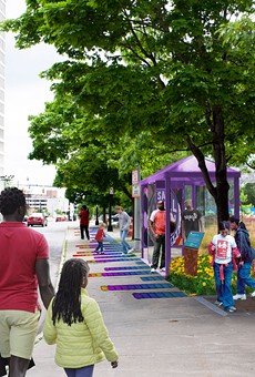Plans for the Corridor of Play include interactive sidewalk games along Court Street.