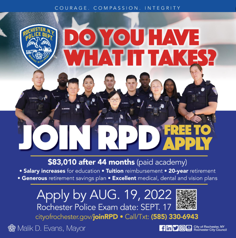 An RPD recruitment poster from 2022.