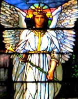 Winged angel window - Uploaded by HCSA