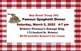 Spaghetti Dinner Fundraiser - Uploaded by Troop 262