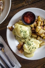 PHOTO BY MARK CHAMBERLIN - On the menu is Queens benedict.