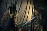 PHOTO COURTESY WALT DISNEY PICTURES - Geoffrey Rush and Johnny Depp in "Pirates of the Caribbean: - Dead Men Tell No Tales."