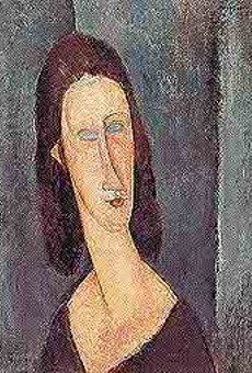 Where'd ya get those eyes? Amedeo Modigliani's "Blue Eyes (Portrait of Madame Jeanne Hbuterne)," 1917.