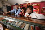 PHOTO BY GARY VENTURA - Yasu, Mai, and Yoshiko Kamiyama behind the counter at Edoya.